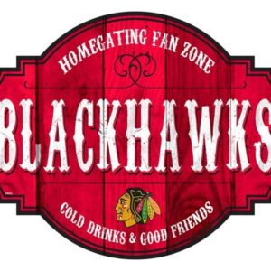 Chicago Blackhawks Sign Wood 12 Inch Homegating Tavern