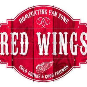 Detroit Red Wings Sign Wood 12 Inch Homegating Tavern