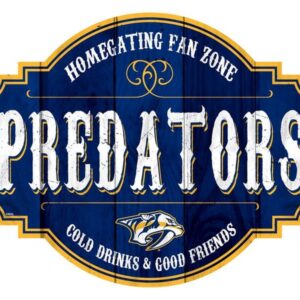 Nashville Predators Sign Wood 12 Inch Homegating Tavern