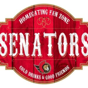 Ottawa Senators Sign Wood 12 Inch Homegating Tavern