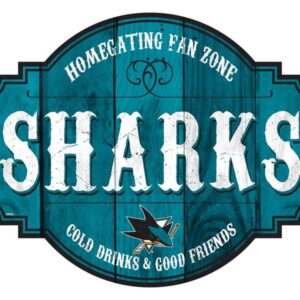 San Jose Sharks Sign Wood 12 Inch Homegating Tavern