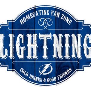 Tampa Bay Lightning Sign Wood 12 Inch Homegating Tavern