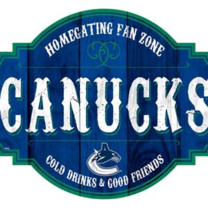 Vancouver Canucks Sign Wood 12 Inch Homegating Tavern