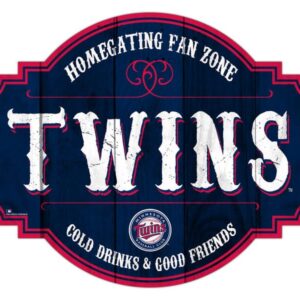 Minnesota Twins Sign Wood 12 Inch Homegating Tavern