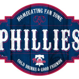 Philadelphia Phillies Sign Wood 12 Inch Homegating Tavern