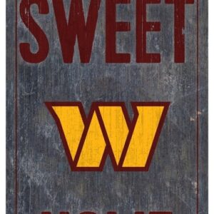 Washington Commanders Sign Wood 6x12 Home Sweet Home Design