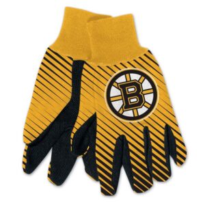 Boston Bruins Gloves Two Tone Style Adult Size