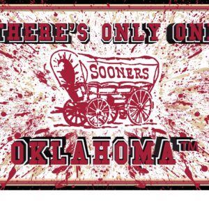 Oklahoma Sooners 3D Art Print 12x16 Splatter