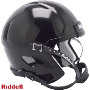 Helmet Riddell Blank Replica Mini Speed Style Black with Black Parts