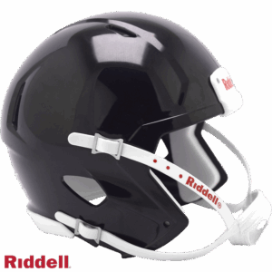 Helmet Riddell Blank Replica Mini Speed Style Black with White Parts