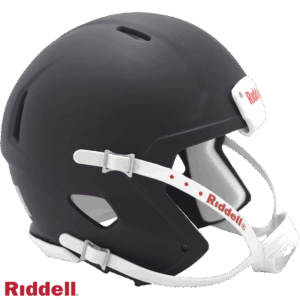 Helmet Riddell Blank Replica Mini Speed Style Matte Black with White Parts