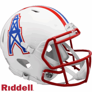 Houston Oilers Helmet Riddell Authentic Full Size Speed Style 1981-1998 T/B