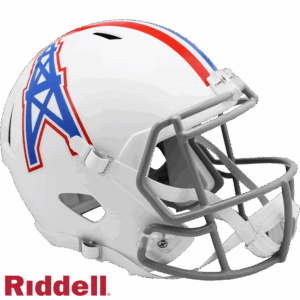 Houston Oilers Helmet Riddell Replica Full Size Speed Style 1975-1980 T/B