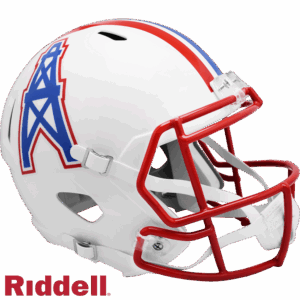 Houston Oilers Helmet Riddell Replica Full Size Speed Style 1981-1998 T/B