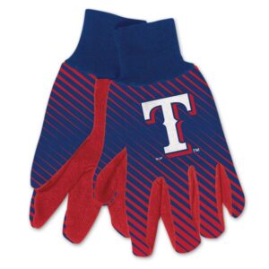Texas Rangers Gloves Two Tone Style Adult Size