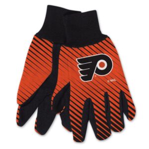 Philadelphia Flyers Gloves Two Tone Style Adult Size