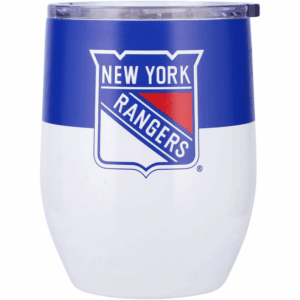 New York Rangers Travel Tumbler 16oz Stainless Steel Curved