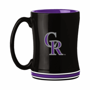 Colorado Rockies Coffee Mug 14oz Sculpted Relief Team Color