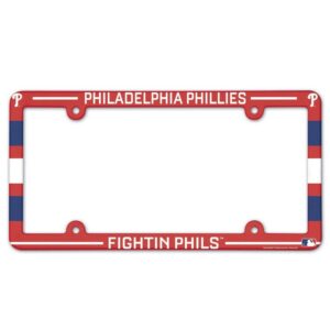 Philadelphia Phillies License Plate Frame Plastic Full Color Style