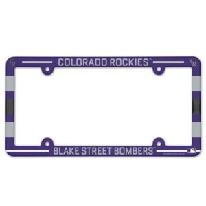 Colorado Rockies License Plate Frame Plastic Full Color Style